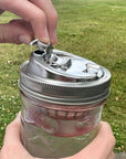 Jarware Stainless Steel Drink Lid for Wide Mouth Mason Jar
