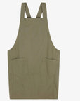 Cross Back Canvas Apron with Pockets