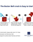 French Butter Bell - Le Bistro Gold Trim