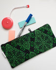 Kantha Scrap Flat Zip Pouch