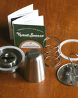 Mason Jar Fermentation Top with Integrated Press and Burpless Cap