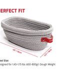 (DUPLICATE DO NOT USE) Oval Cotton Rope Proofing Baskets Set