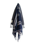 Oversized Woven Hand Towel - Indigo
