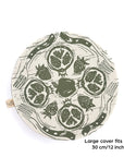 Cotton Dish Cover - Farm to Table - Large Round Cover