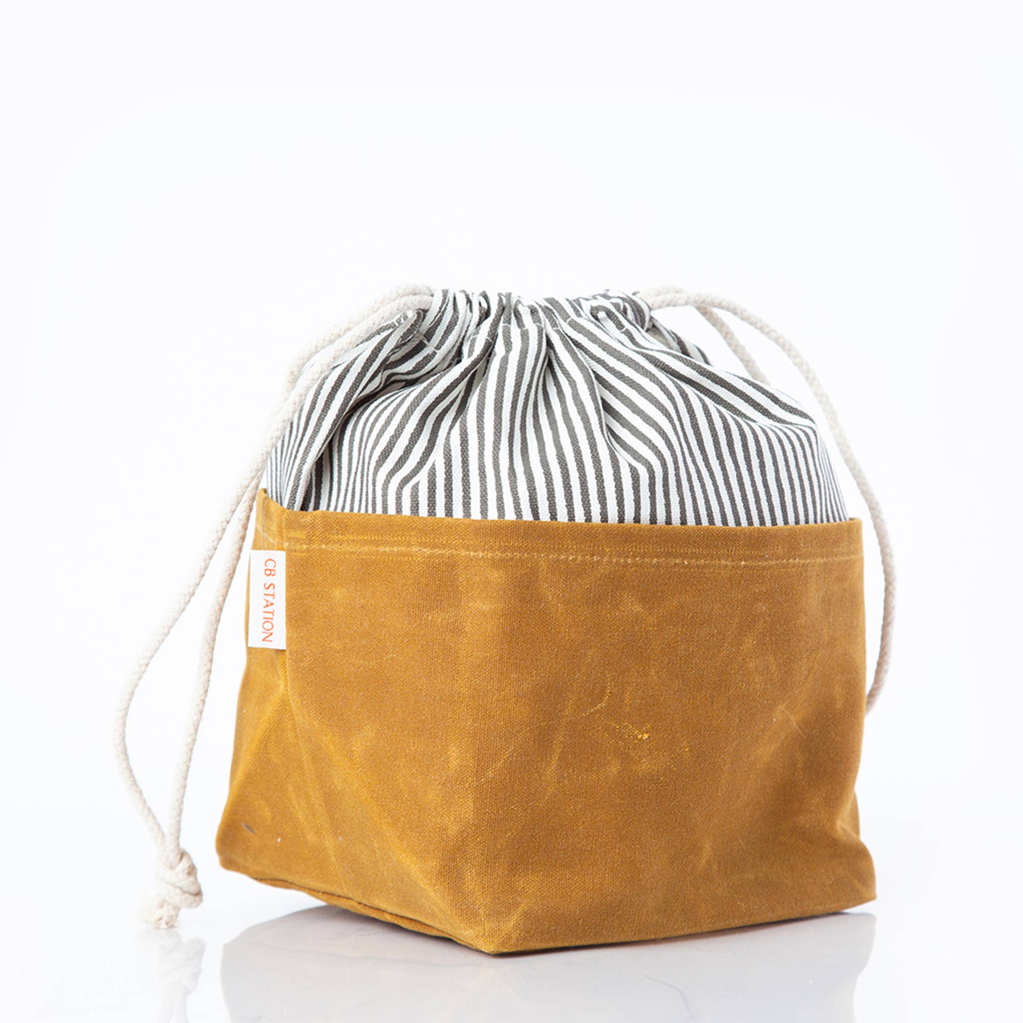 Stylish Waxed Canvas Bin - Medium