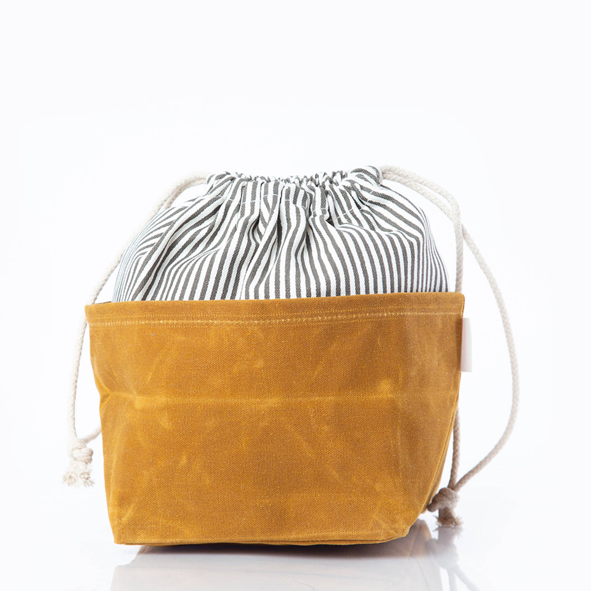 Stylish Waxed Canvas Bin - Medium