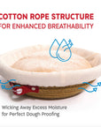 Round Cotton Rope Proofing Baskets