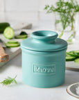 The Original Butter Bell® Crock - Cafe Matte Aqua