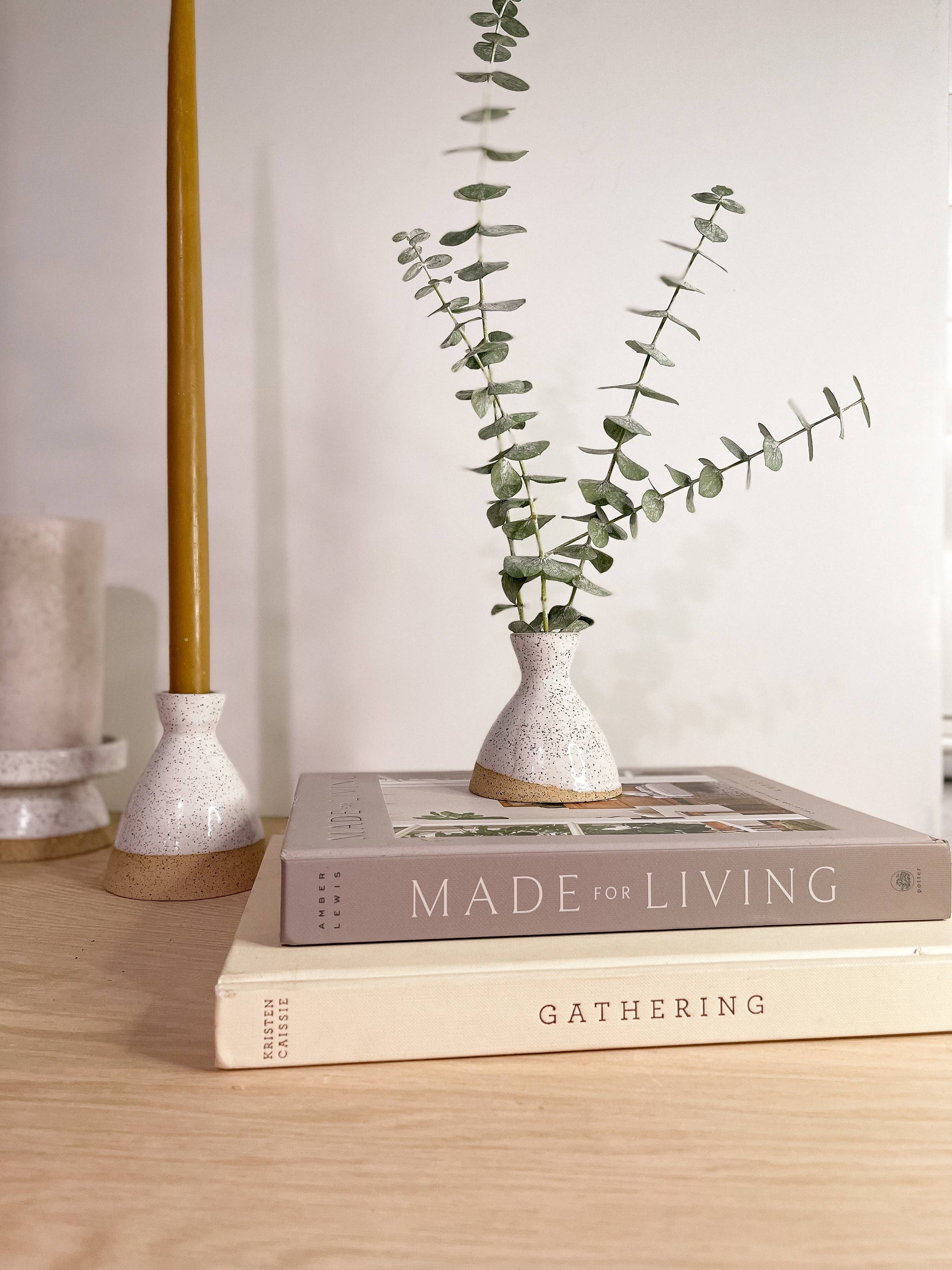 Artisanal Handmade Ceramic Candle Taper Holder