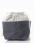 Stylish Waxed Canvas Bin - Medium