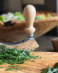 Traditional Italian Mezzaluna Chopper - Double