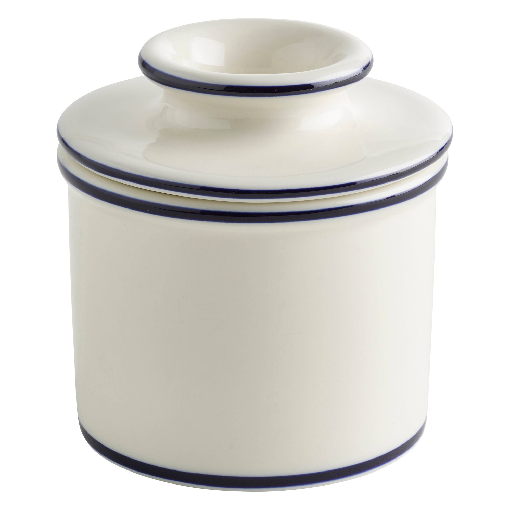 French Butter Bell - Le Bistro Blue Trim
