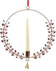 Winterberry Hanging Holiday Candle Wreath