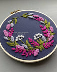 Embroidery Kit - Kensington Periwinkle