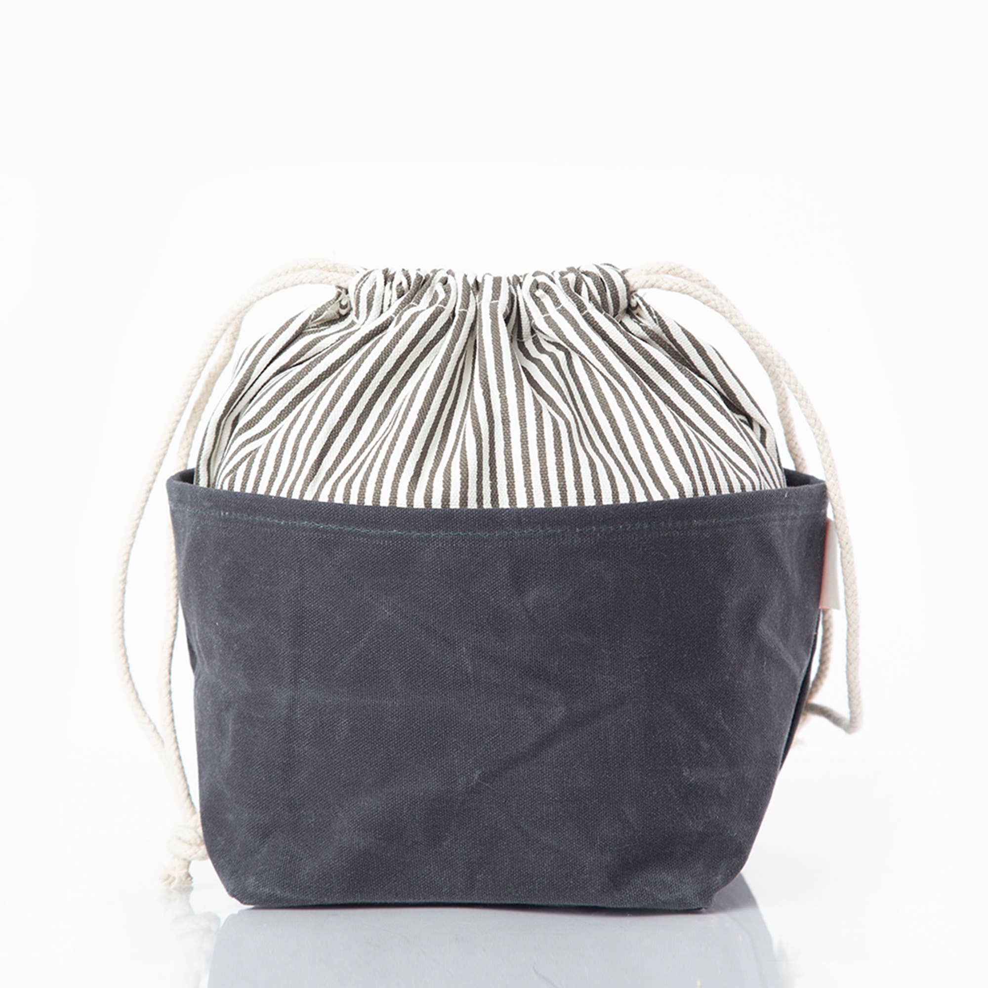 Stylish Waxed Canvas Bin - Medium