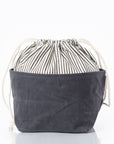 Stylish Waxed Canvas Bin - Medium