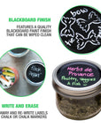Chalk Top Blackboard Labelling Lids for Mason Jars