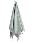 Oversized Woven Hand Towel - Sage Green