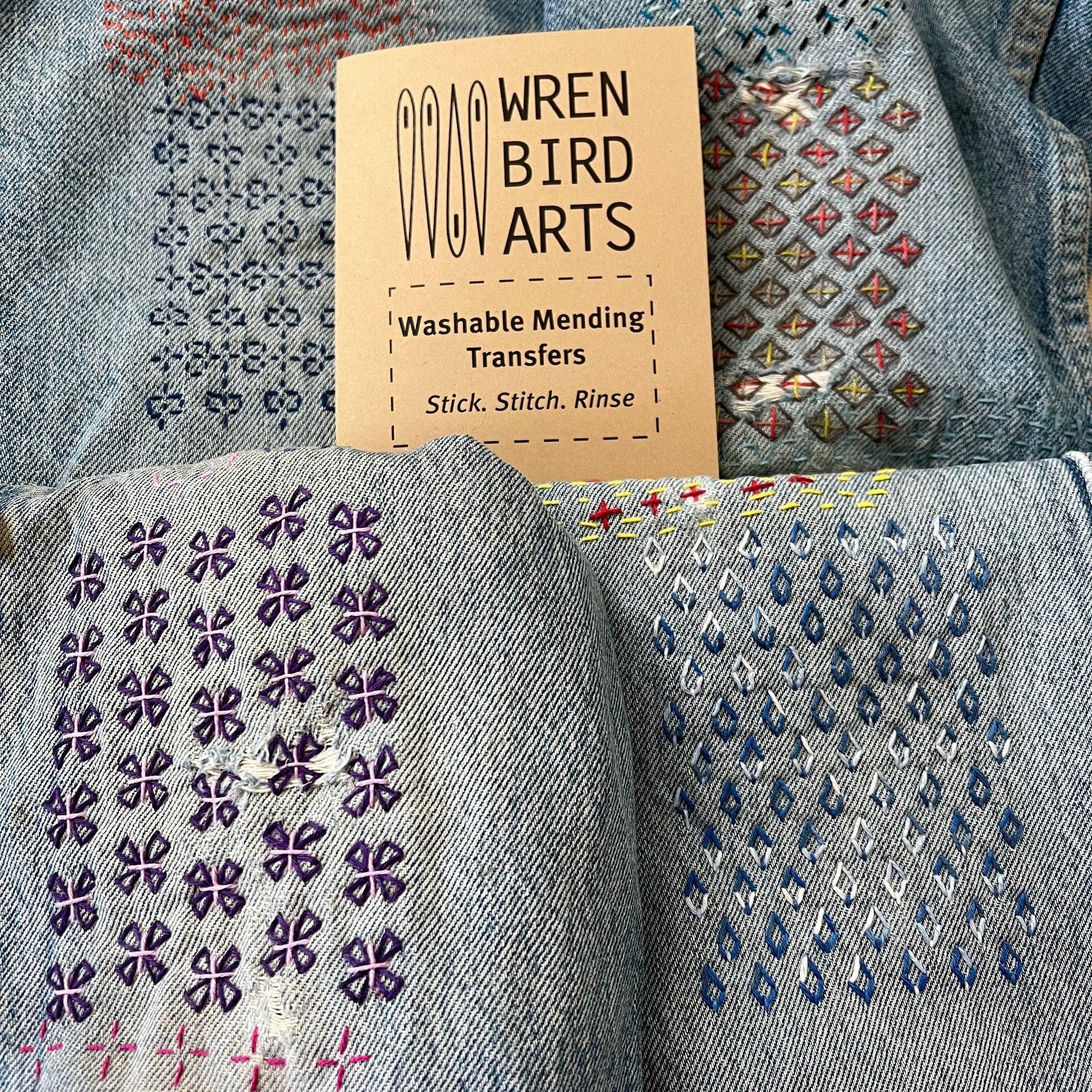 Washable Mending Patterns Set 