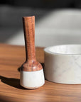 White Marble Mortar & Pestle