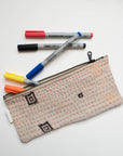 Kantha Scrap Flat Zip Pouch