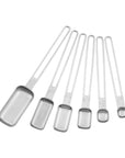 Measuring Spoon Set, Stainless Steel, Set of 6