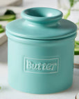 The Original Butter Bell® Crock - Cafe Matte Aqua