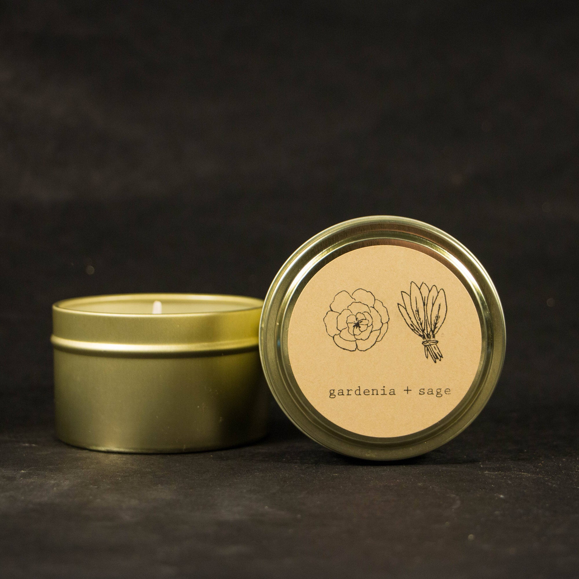 Gardenia + Sage Candle