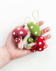 Ornament - Felt Mushrooms