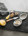 Laguiole Oyster Shucking Knife Set with Silicone Holder