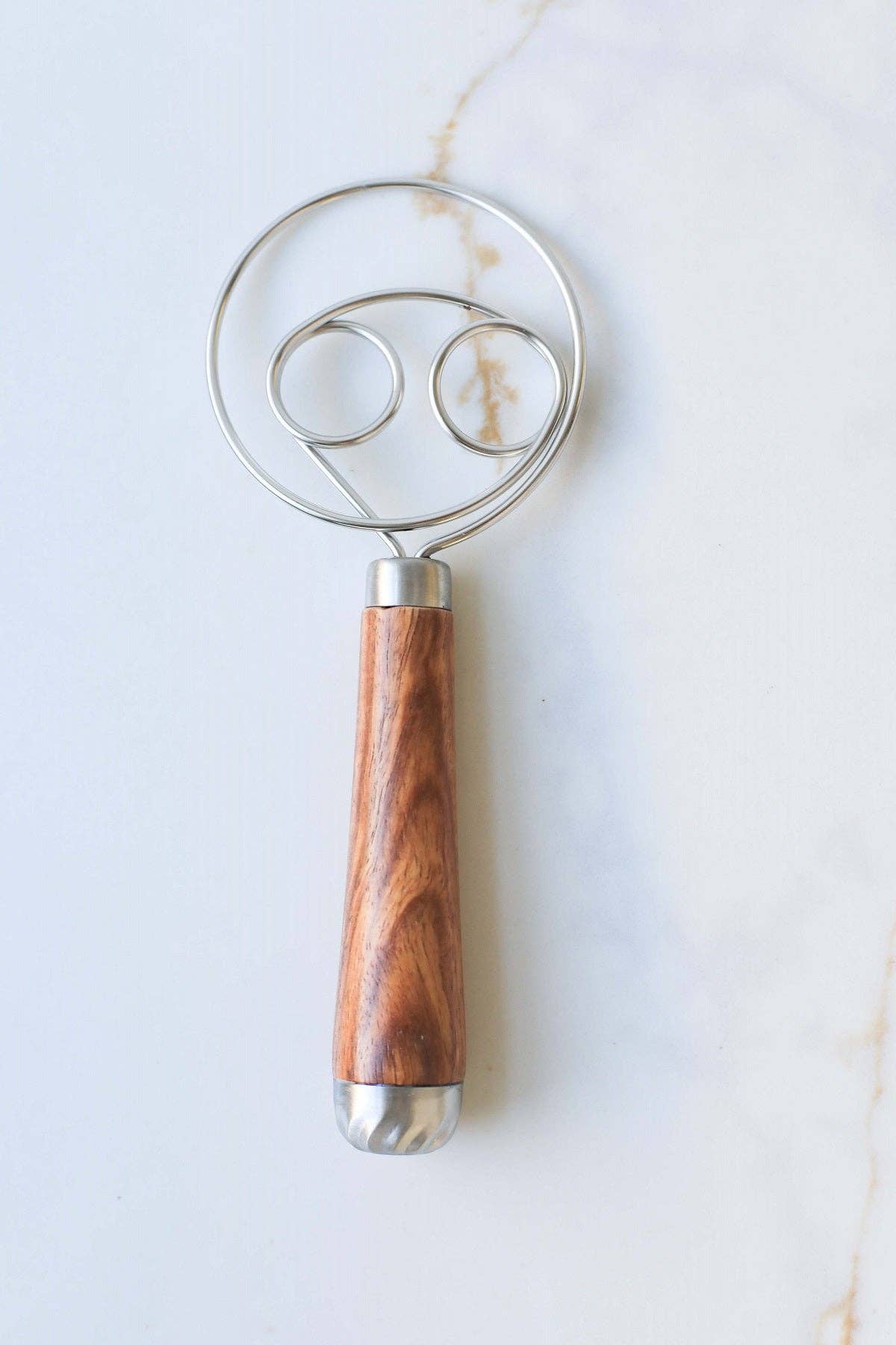 Rosewood Wooden Handle Dough Whisk