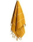Oversized Woven Hand Towel - Mustard