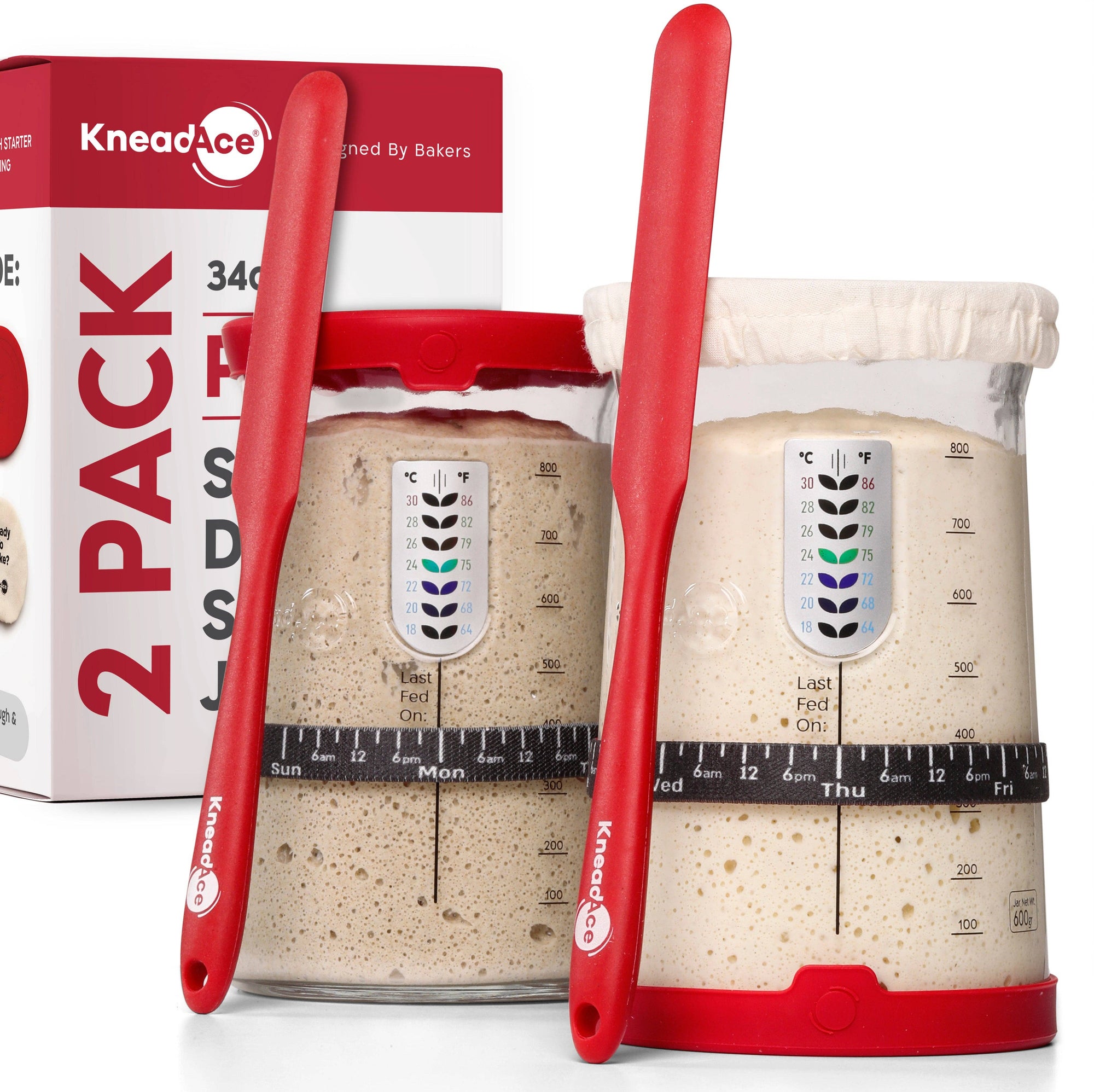 Pro Sourdough Starter Jar 34 Oz