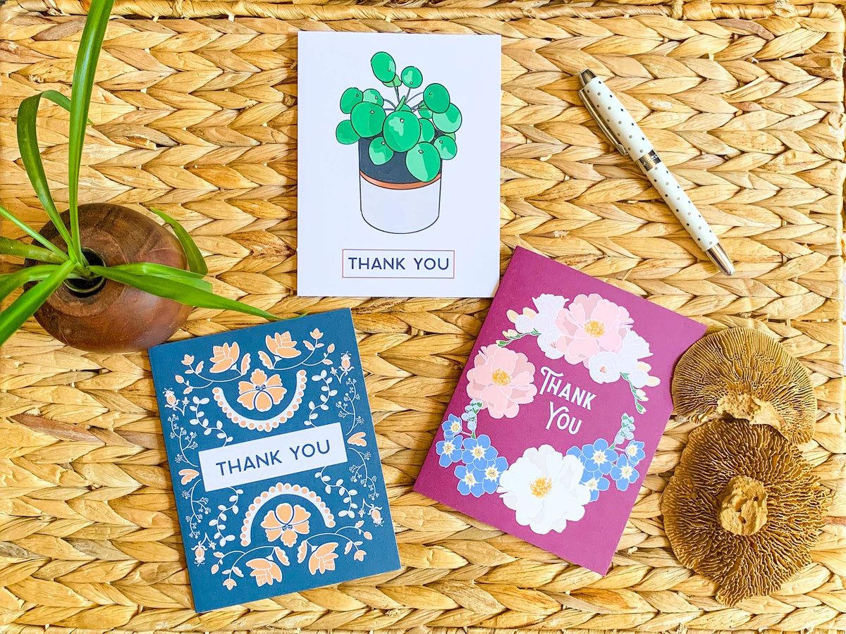 Thank You - Pilea Greeting Card