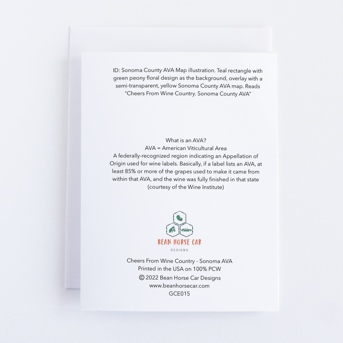 Cheers From Wine Country - Sonoma AVA Greeting Card