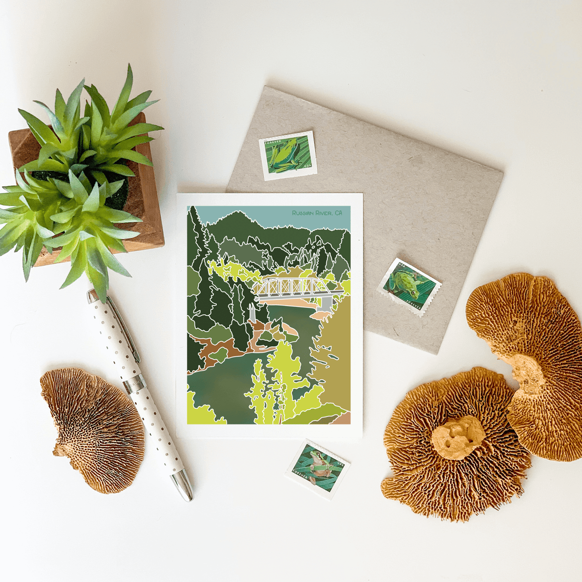 Russian River Greeting Card