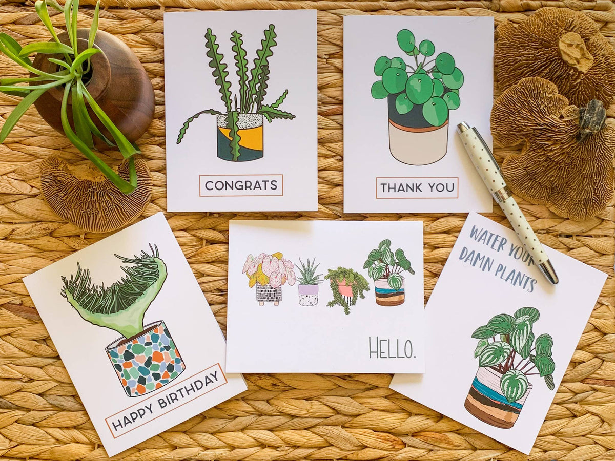 Thank You - Pilea Greeting Card