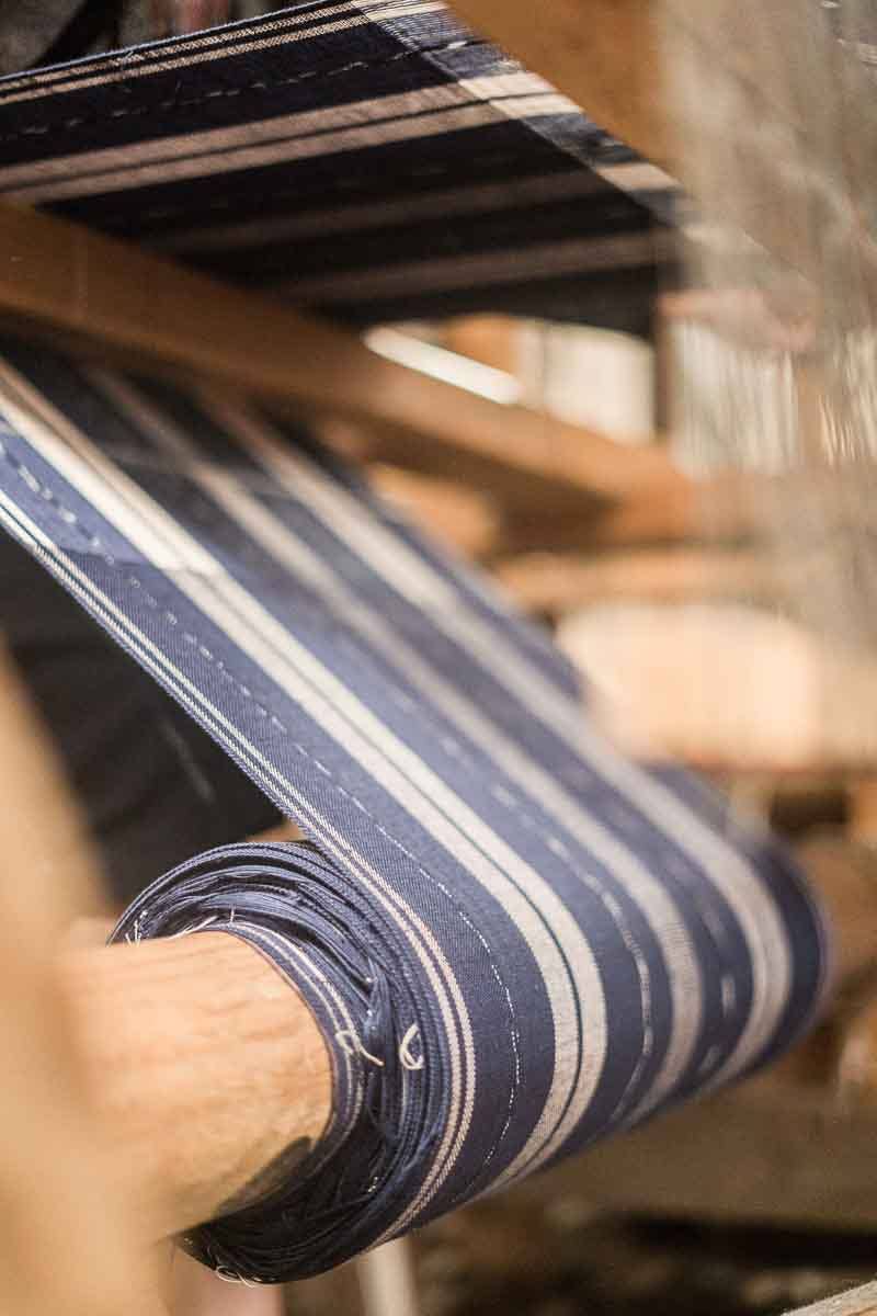 Oversized Woven Hand Towel - Indigo