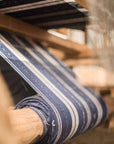 Oversized Woven Hand Towel - Indigo