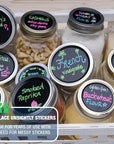 Chalk Top Blackboard Labelling Lids for Mason Jars
