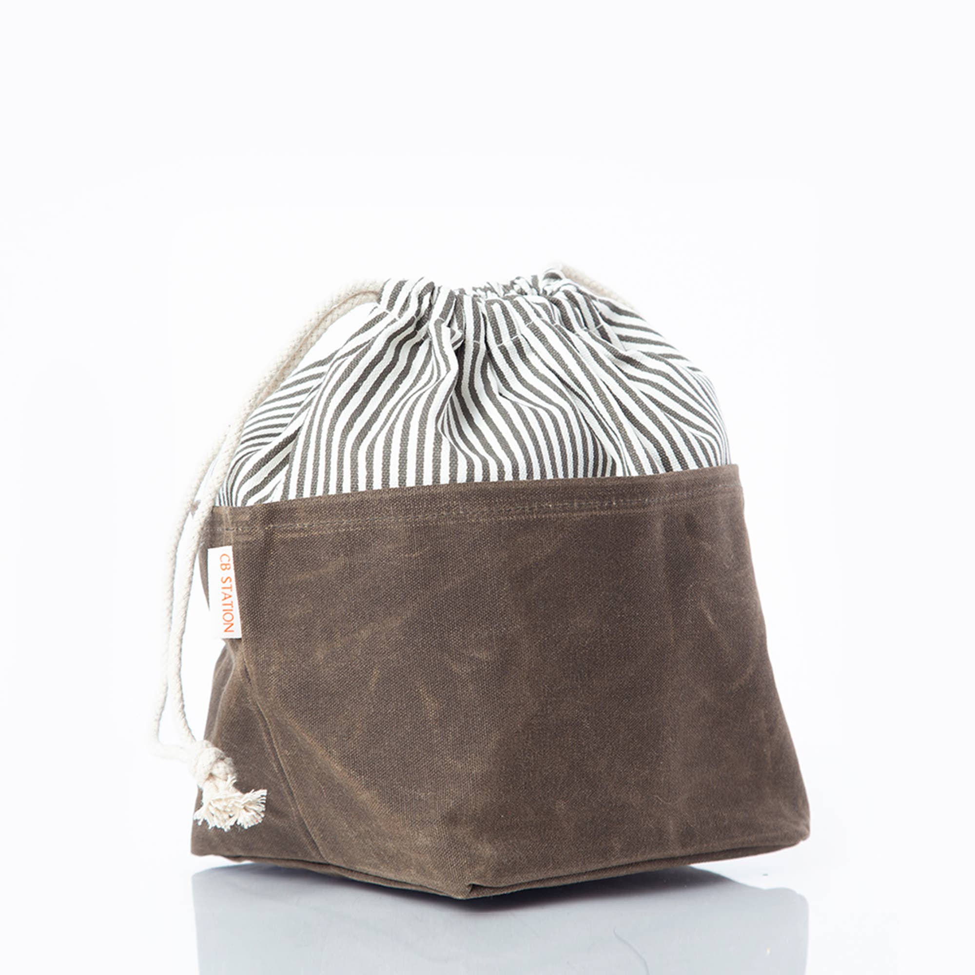 Stylish Waxed Canvas Bin - Medium