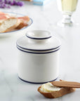 French Butter Bell - Le Bistro Blue Trim