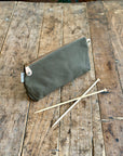 Canvas Knitting & Crochet Zip Pouch