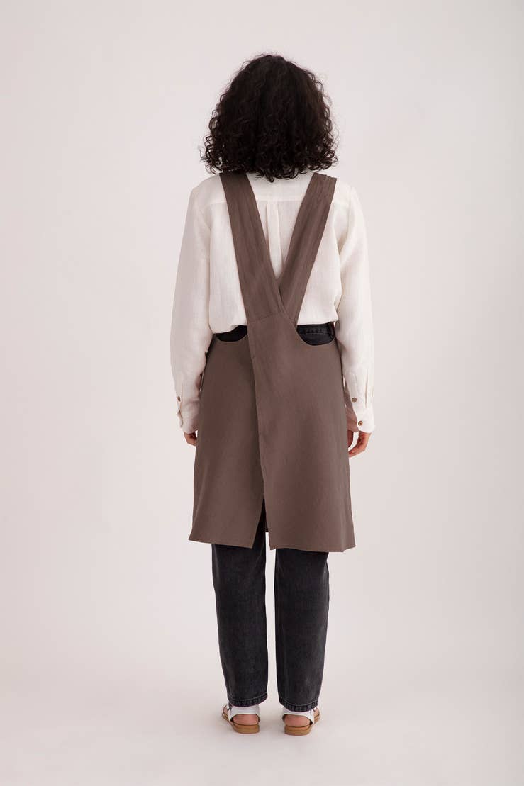 Live Linen Inc. - Linen Cross Back Apron