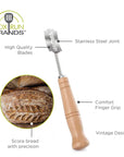 Stainless Steel Bread Lame With Handle, 15 Blades