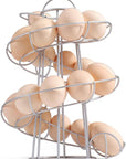 Countertop Freestanding Wire Spiral Egg Skelter / Holder