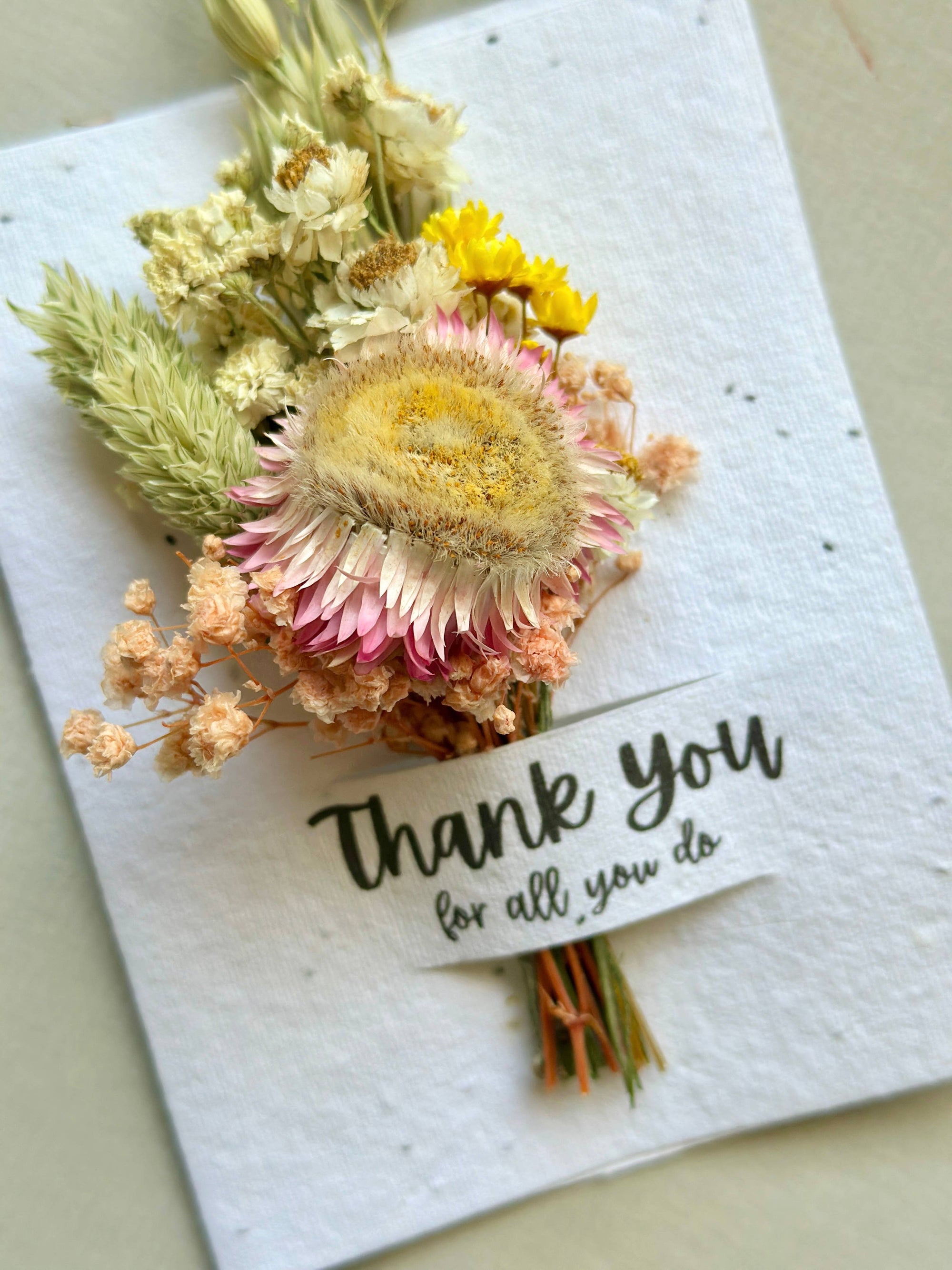 Thank You | Wildflower Seed Card + Tiny Bouquet