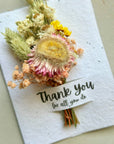Thank You | Wildflower Seed Card + Tiny Bouquet