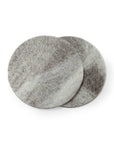 Wool & Leather Coasters - Shetland Cloud