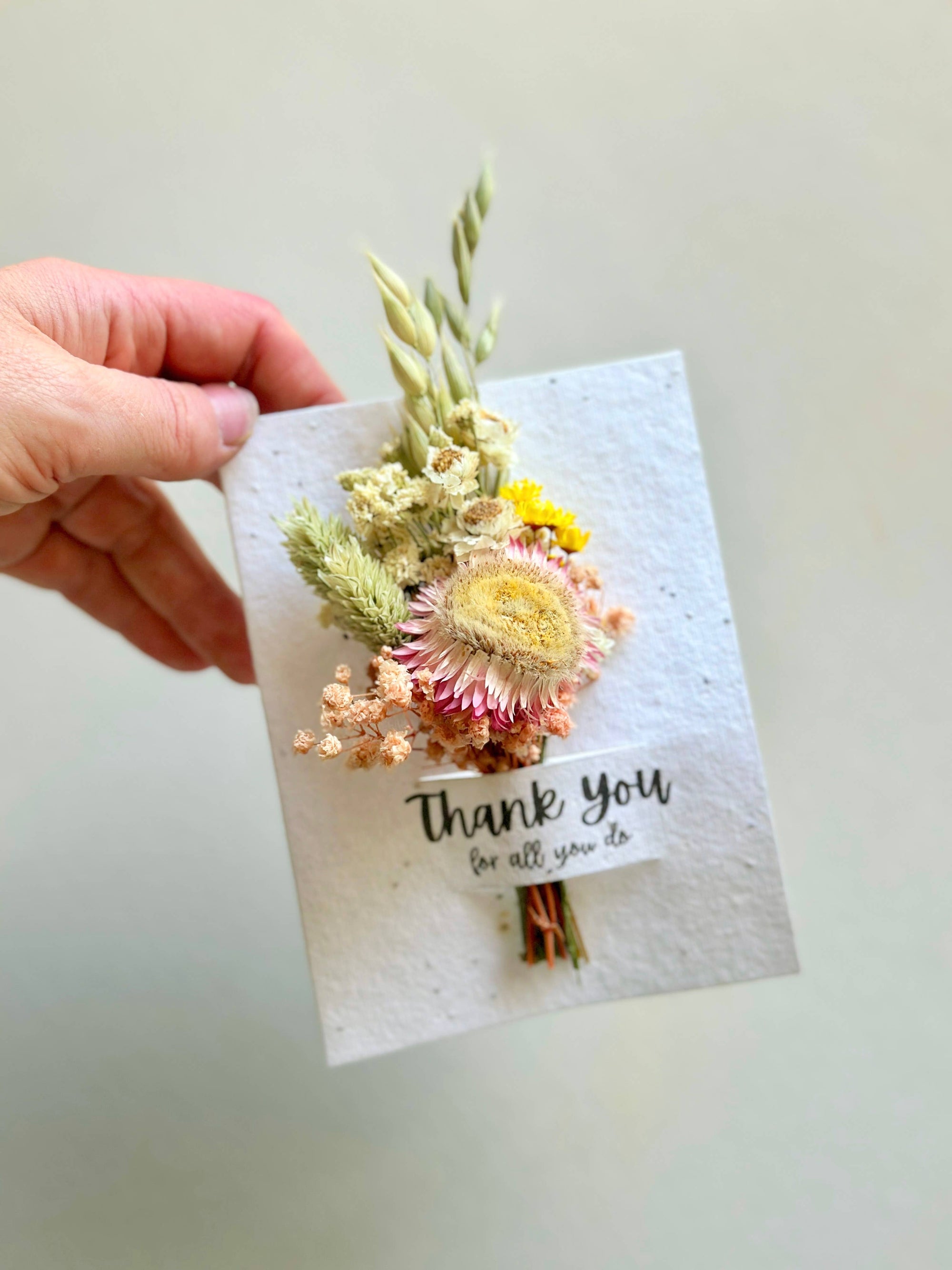 Thank You | Wildflower Seed Card + Tiny Bouquet
